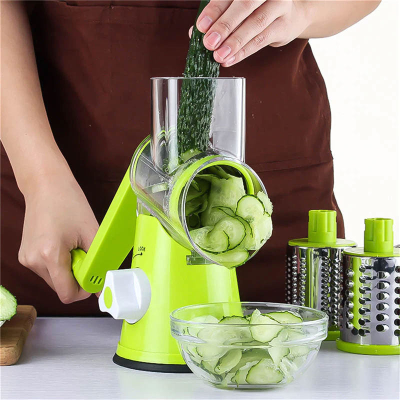 Manual Tabletop Drum Vegetable Grater
