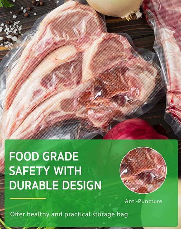 Vacuum Sealing Bags 20 PCs, For Fruits, Meat, Chicken & Vegetables Preservation