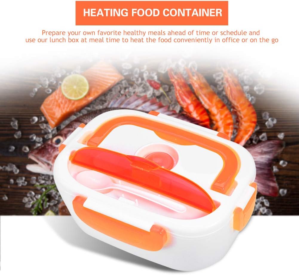 Electric Heating Lunch Box, Non Toxic and Healthy Food Heater Box, Portable Heating Bento Box for Home Office