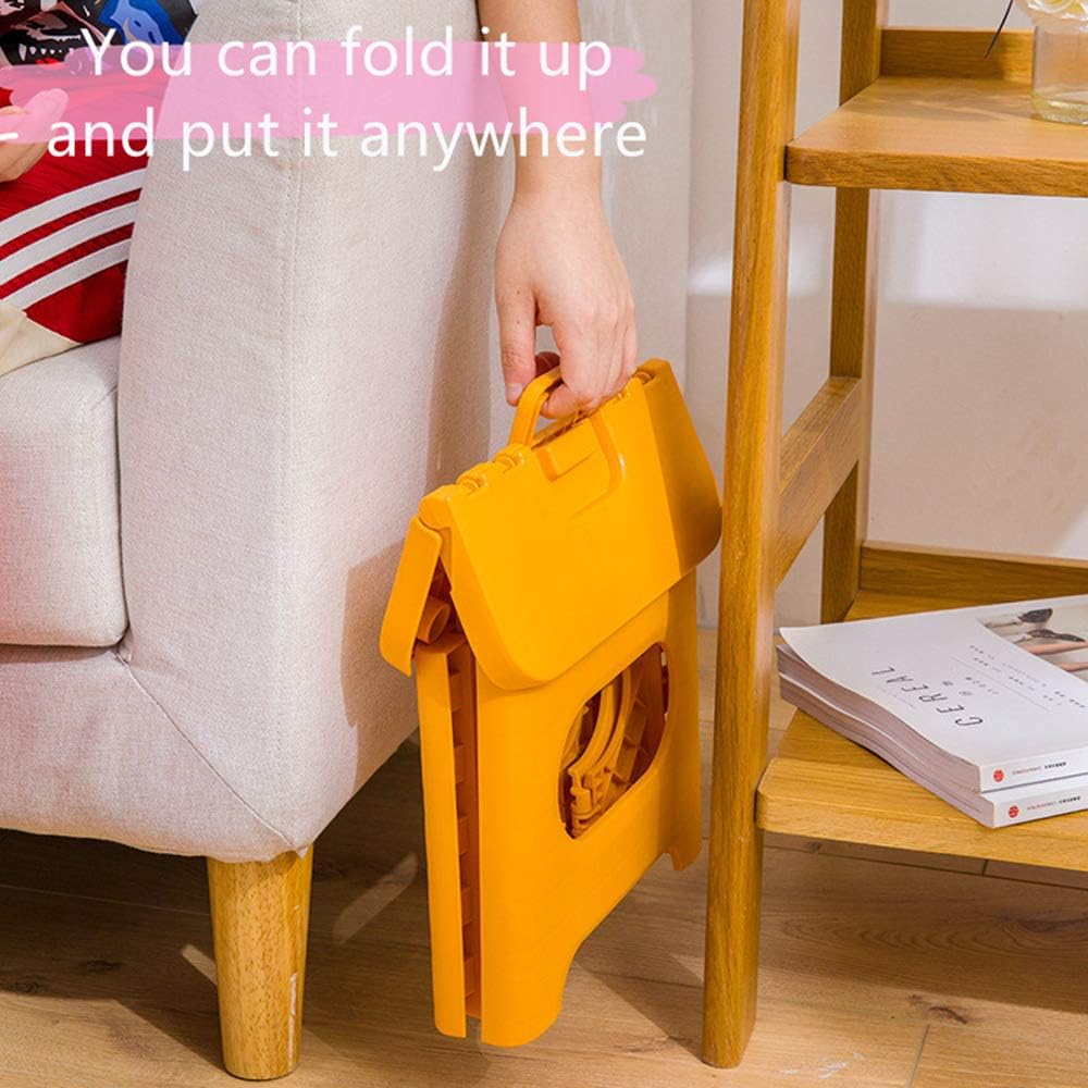 Kids' Step Stools,Folding Step Stool with Handle,Portable Collapsible Small Plastic Foot Stool for Kids and Adults