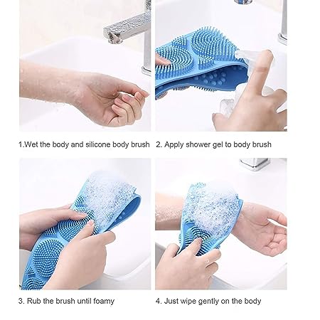 Silicone Soft Cleaning Body | Bath Brush With Shampoo Dispenser, Bath Brush Washer For Dead Skin Removal Gentle Massage Exfoliation For Kids Men And Women