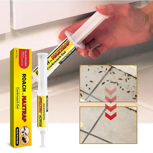 Cockroach Gel Ready to Use Cockroach Gel Bait Outdoor and Indoor Roach Killer with Syringe Applicator