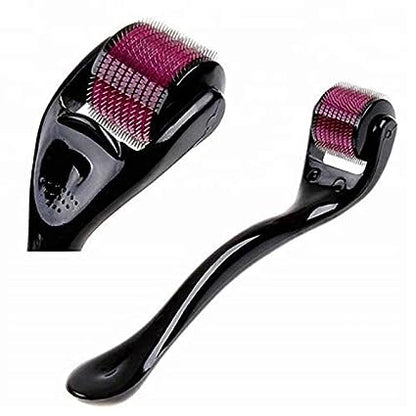 Derma Roller cosmetic microneedling kit for face, 540 TITANIUM Microneedle Roller for face, Exfoliating Facial Dermaroller