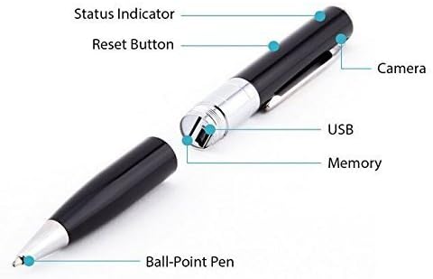 Pen Hidden Camera  Spy Micro Pinhole USB Mac Windows PC Computer Connection Digital Surveillance HD Camcorder Security.
