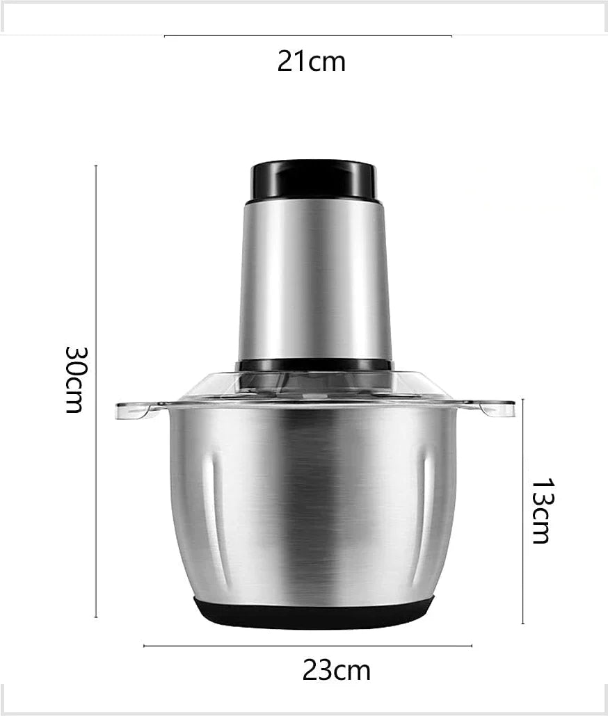 Electric Chopper Multipurpose for Meat, Vegetable, Fruits with 4 Sharp Blades