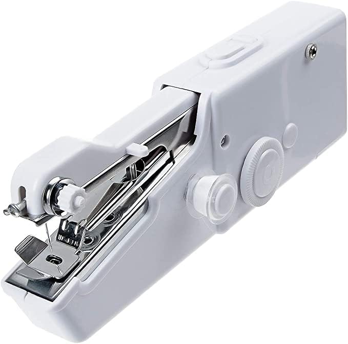 Portable Sewing Machine Handheld - Mini Hand Sewing Machine for Kids Beginners Home or Travel Sewing - Cordless Small Handy Stitch Handheld Sewing Machine for Easy Quick Repairs Fabric