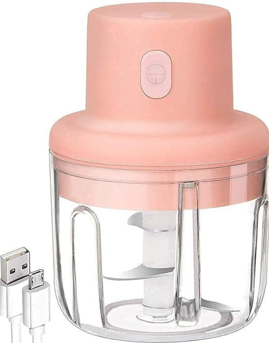 Portable Fruit Vegetable Onion Garlic Cutter Food Speedy Chopper Mini Slicer, Food Processor (250 ml)