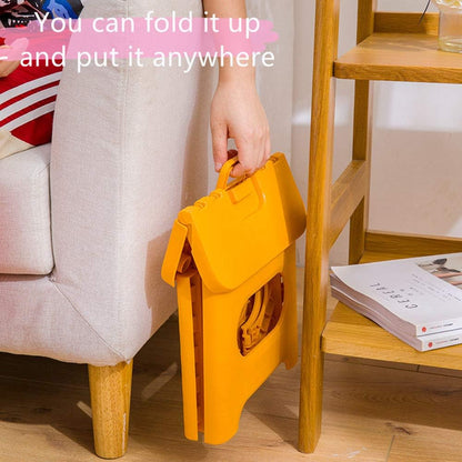 Kids' Step Stools,Folding Step Stool with Handle,Portable Collapsible Small Plastic Foot Stool for Kids and Adults