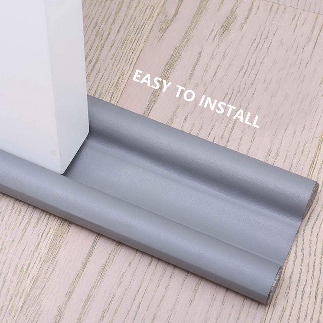 Smart Saver PVC Soundproof Reduce Noise Weather Stripping Under Door Twin Draft Stopper