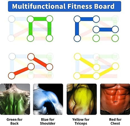 9 in 1 Push Up Bars Stand Board with Strong Grip Handle for Chest Press, Gym & Home Exercise, Strength Training, Dips/Push Up Stand for Men & Women