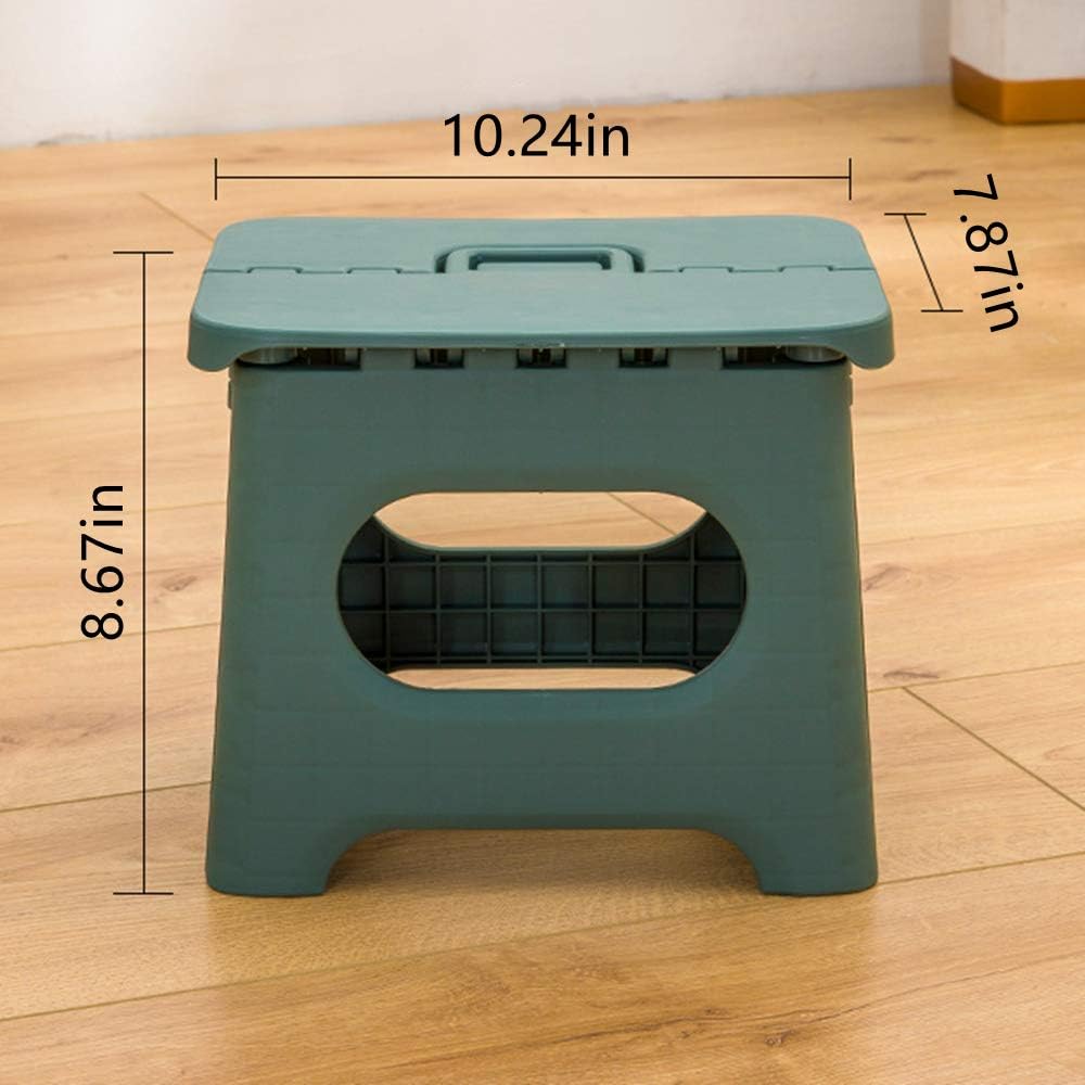 Kids' Step Stools,Folding Step Stool with Handle,Portable Collapsible Small Plastic Foot Stool for Kids and Adults