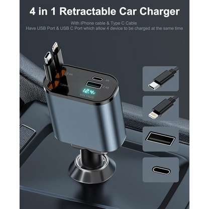 4 in 1 Fast Car Charger