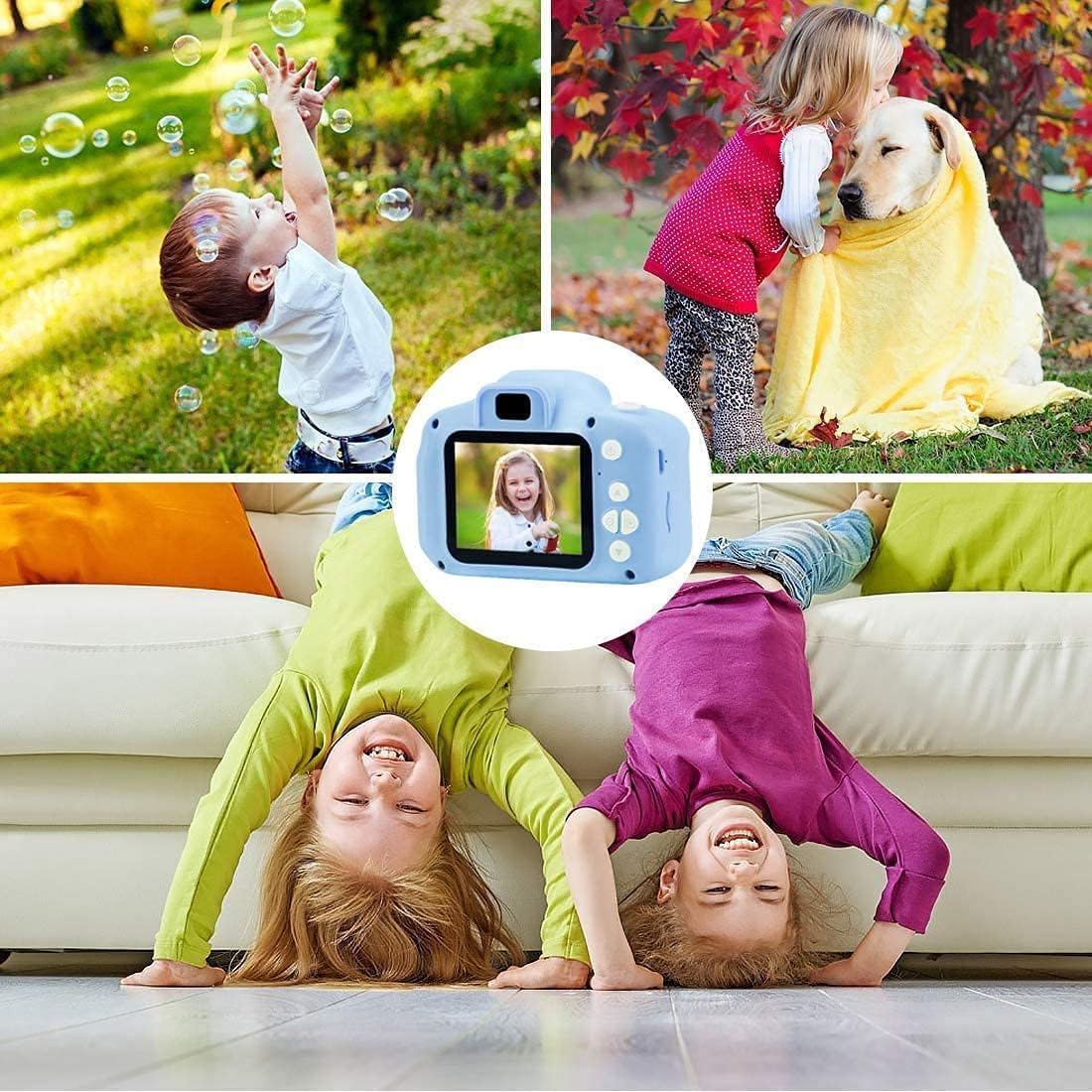 Kid's Digital Dual Screen 20MP Video Camcorder Anti-Drop Cartoon Selfie Camera