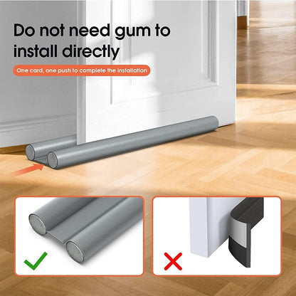 Smart Saver PVC Soundproof Reduce Noise Weather Stripping Under Door Twin Draft Stopper
