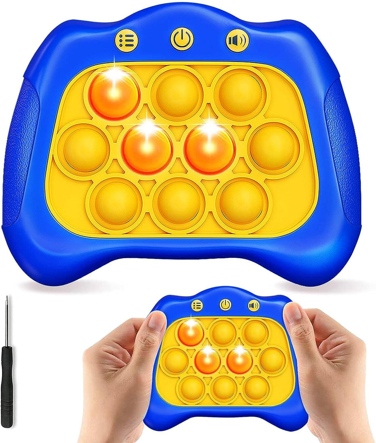 Quick Push Light Up Pop Game Fidget Toys for Adults and Kids Puzzle Game