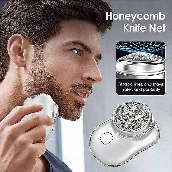 Shaver for Men, Solar-Grass Razor, Rechargeable USB Electric Shaver, Mini Portable Electric Shaver