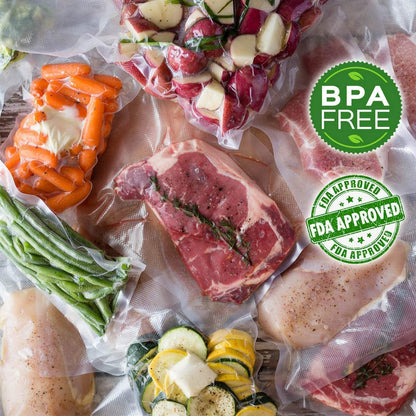 Vacuum Sealing Bags 20 PCs, For Fruits, Meat, Chicken & Vegetables Preservation