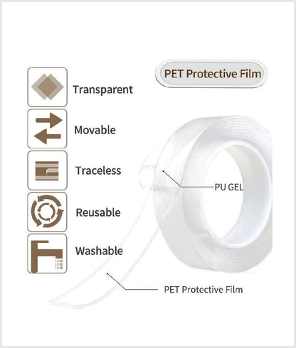 Double sided Nano Gel Silicone Tape
