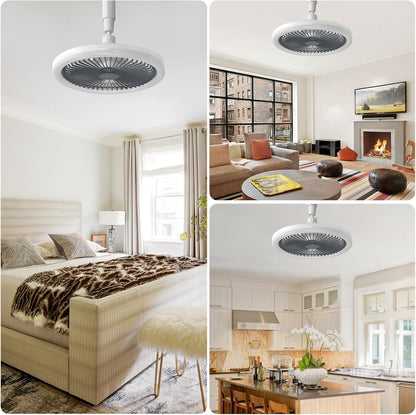 Ceiling Fan with Light and Remote Control, Stepless Dimming 3 Wind Speed Adjustable