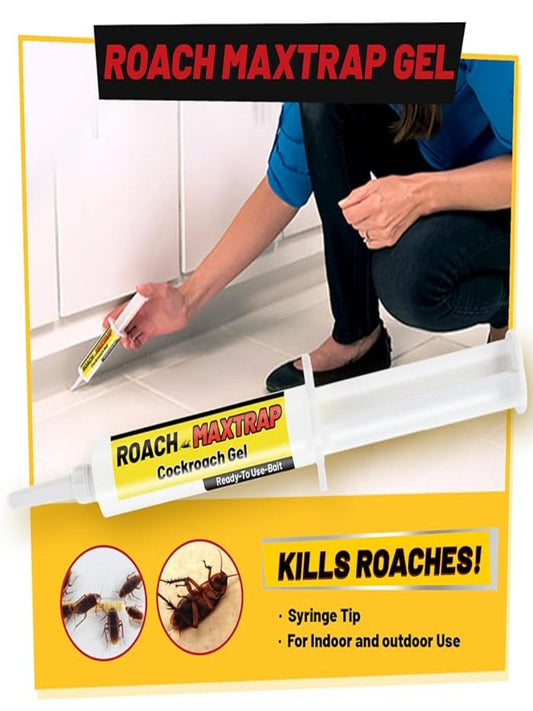 Cockroach Gel Ready to Use Cockroach Gel Bait Outdoor and Indoor Roach Killer with Syringe Applicator