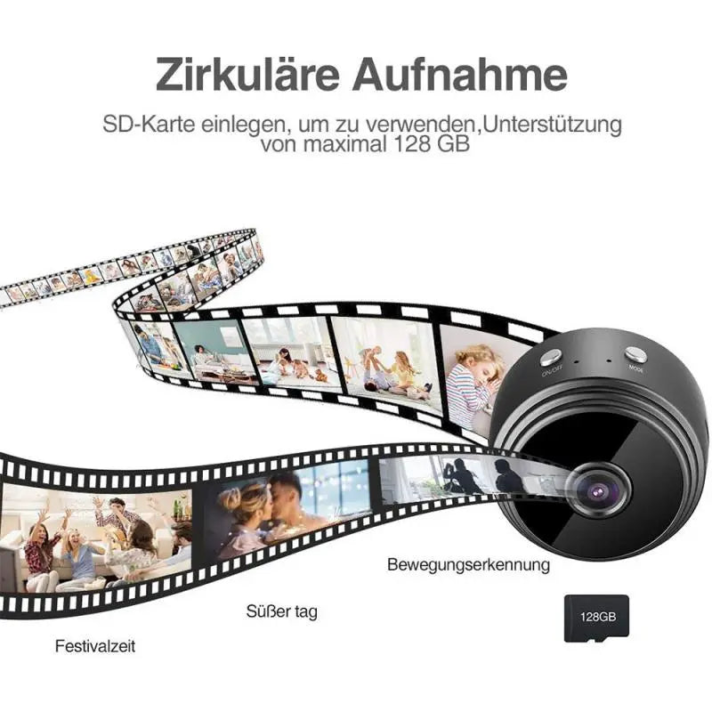 A9 MINI WIFI HD 1080P WIRELESS IP CAMERA HOME SECURITY NIGHT VISION 150° WIDE ANGLE