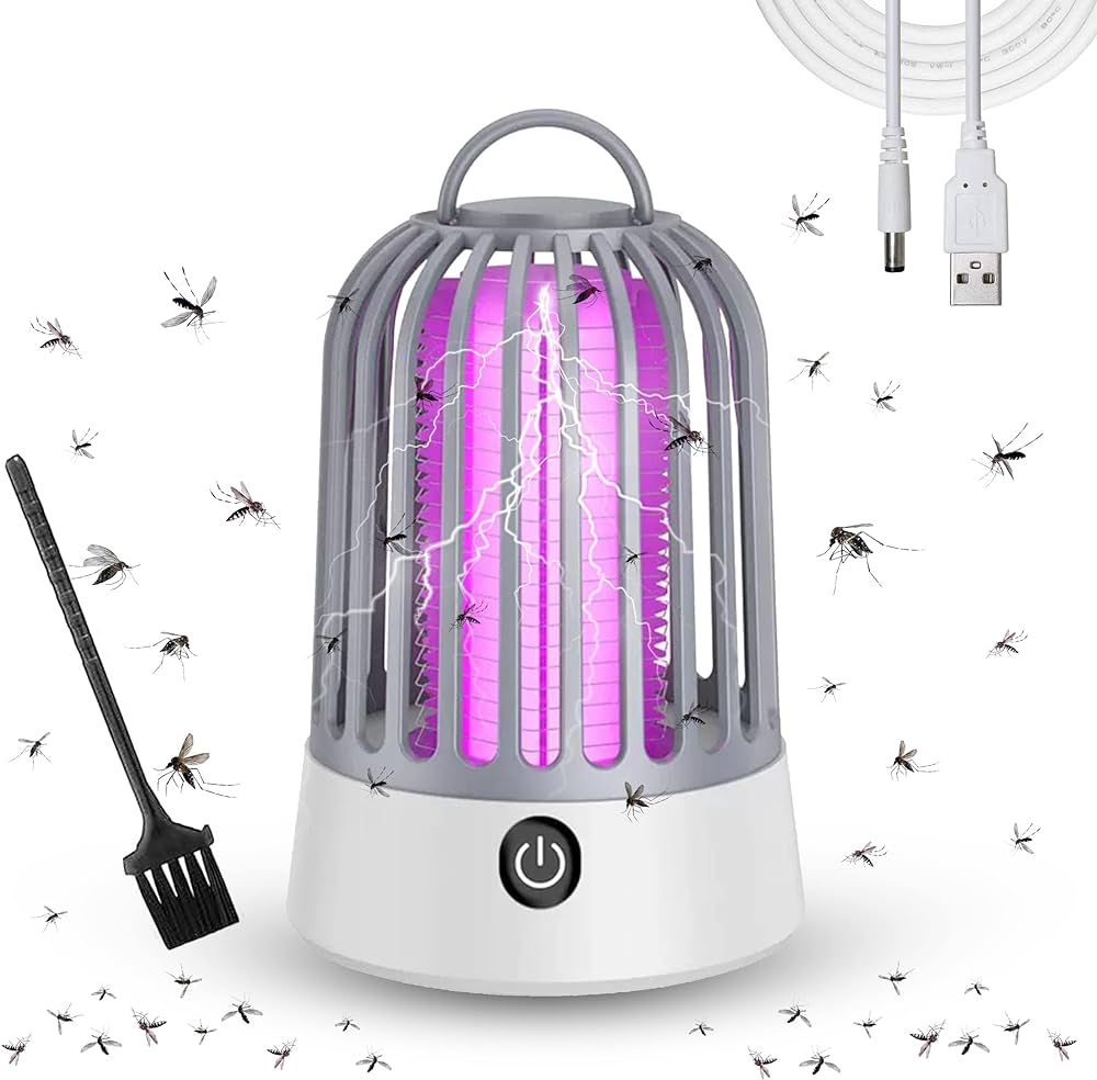 Electric Bug Zapper for Indoor Outdoor, UV Light Mosquito Zapper, Hangable Mosquito Lamp for Home, Patio, Backyard, Camping