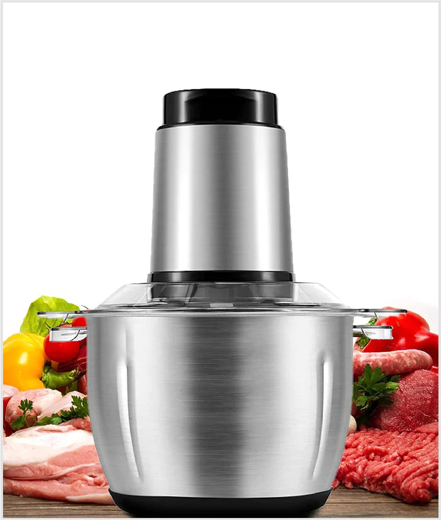 Electric Chopper Multipurpose for Meat, Vegetable, Fruits with 4 Sharp Blades
