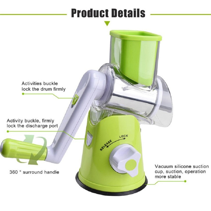 Manual Tabletop Drum Vegetable Grater