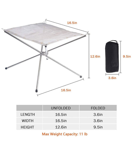 Portable Outdoor Fire Pit 16 Inch Upgrade Foldable Stainless Steel Mesh Fire Pit Wood Burning, Collapsible Fireplace Space Saving Perfect for Camping, Backyard, Patio, Garden (Carrying Bag Included)
