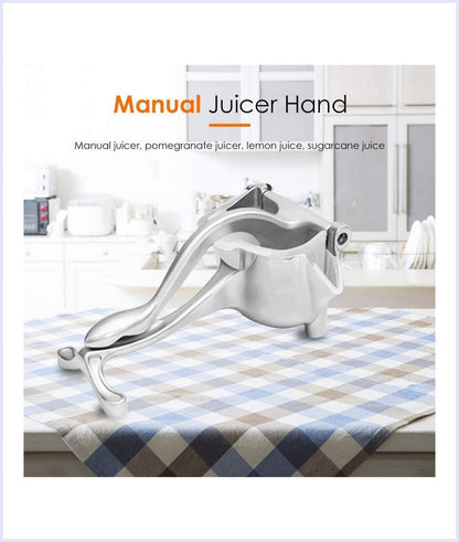 Stainless Steel Manual Juicer- Detachable & Easy Clean, Adjustable, Heavy Duty Fruit Press