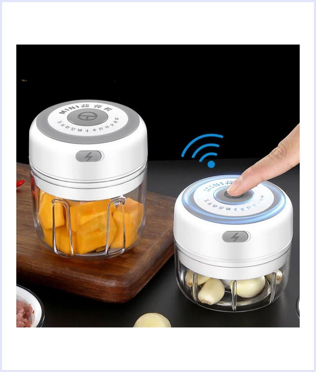 Mini Electric Hand-Held Automatic Food Chopper For Kitchen