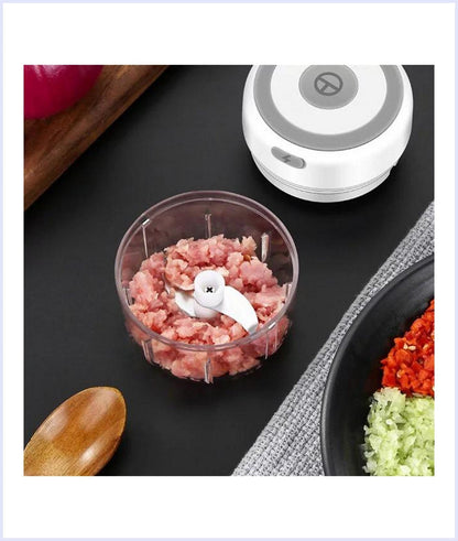 Mini Electric Hand-Held Automatic Food Chopper For Kitchen