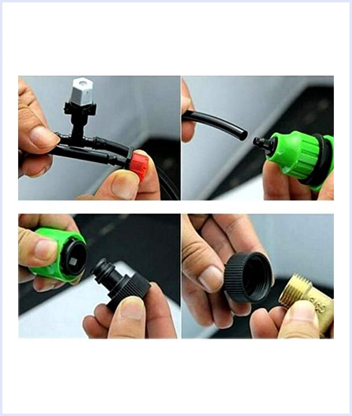 OUTDOOR PATIO COOLING MIST WATER SPRAY SET FOR GARDEN GREENHOUSE IRRIGATION