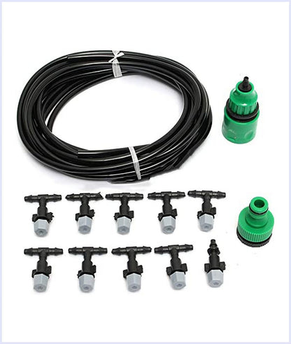 OUTDOOR PATIO COOLING MIST WATER SPRAY SET FOR GARDEN GREENHOUSE IRRIGATION