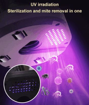 Handheld Mite Remover Home Bed Mattress Vacuum Sofa Cleaner Charging UV Cleaner